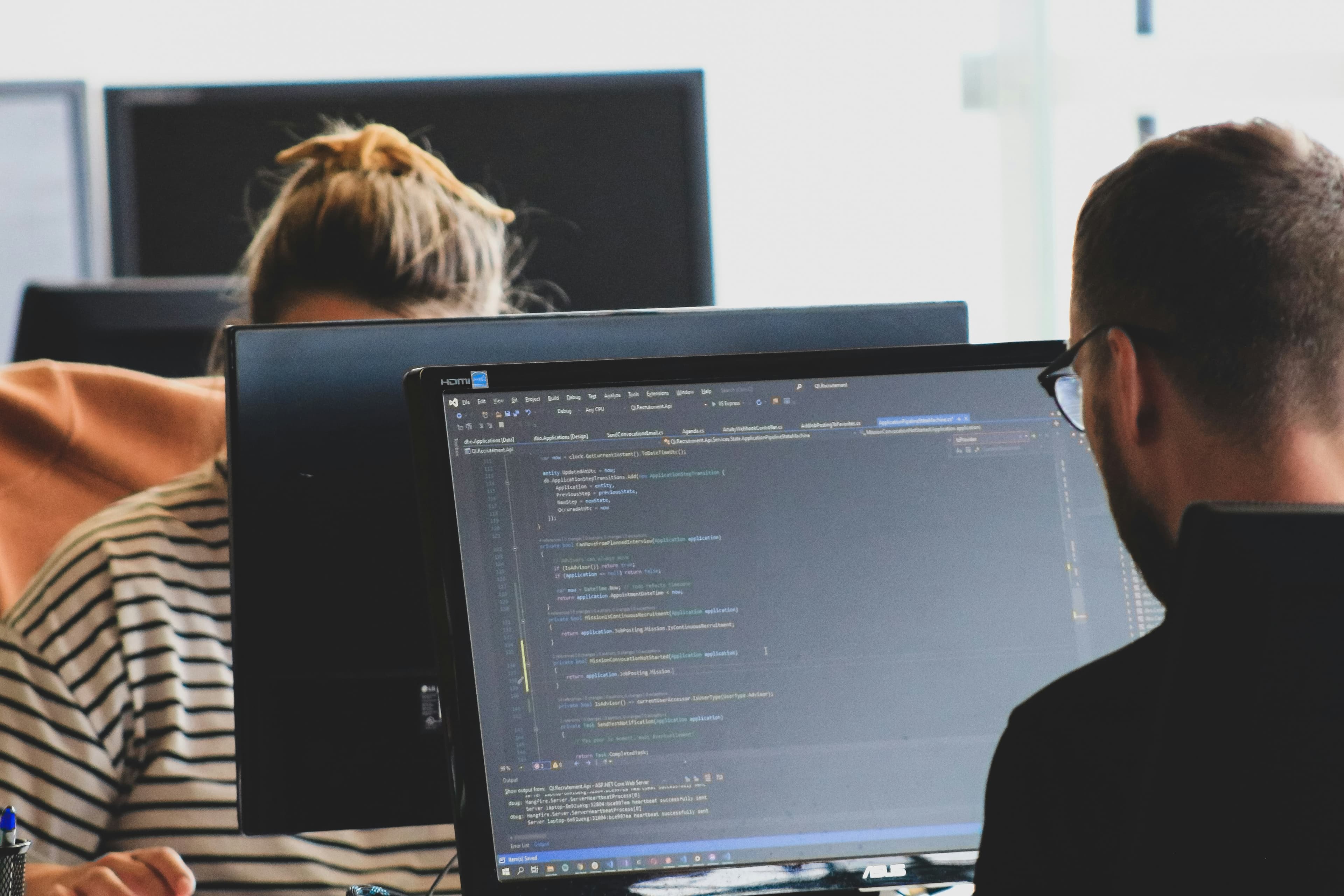 Developers working together
