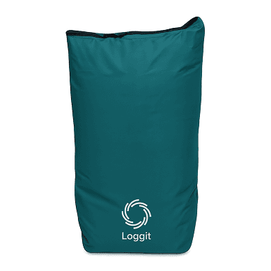 Loggit tekstilpose mockup